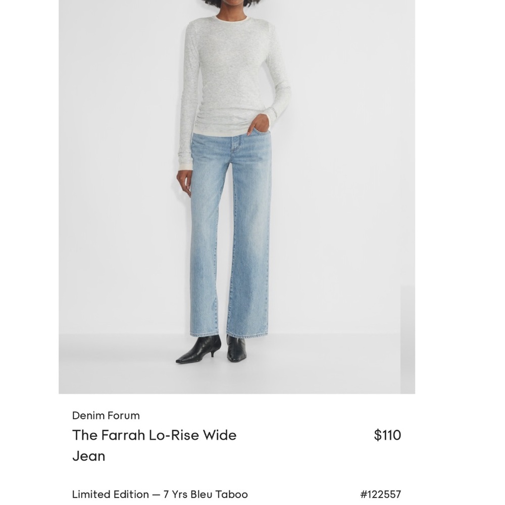 Denim Forum Blue Flare Jeans with Relaxed Fit